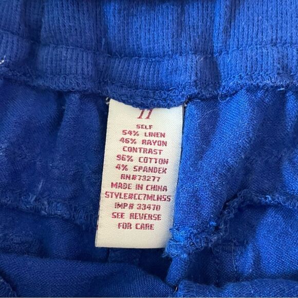 Candies Juniors Elastic Waist Linen Blend Shorts, Size 11 - Picture 11 of 14